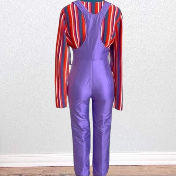 Vintage FERA Ski Overalls Rare Purple SZ 12 - Picture 2 of 13